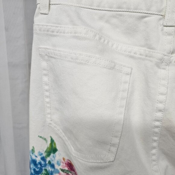 Lauren Ralph Lauren Floral Boot Cut Jeans - White - Picture 9 of 16